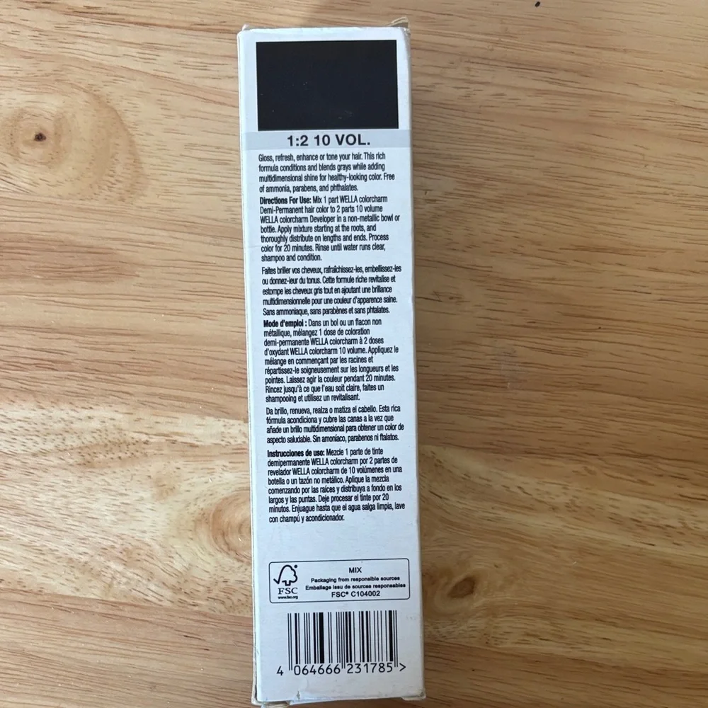 Wella ColorCharm 8G Demi- Permanent Hair Color NIB